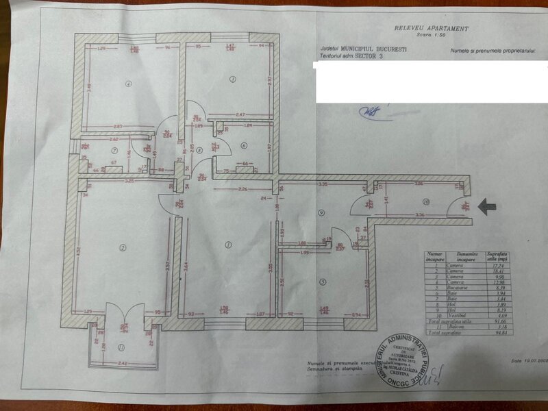 Calea Victoriei vanzare ap 4 cam